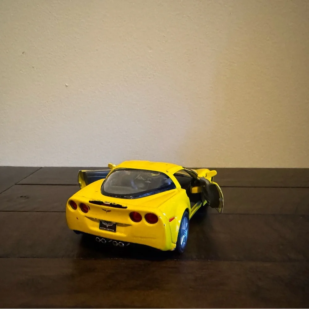 Chevy Corvette Yellow 5 inch Toy Car